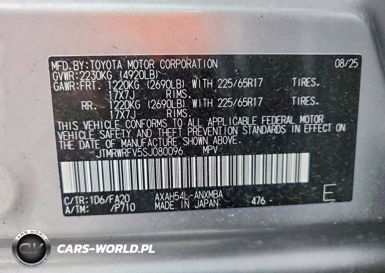 2025 Toyota Rav4 Hybrid Xle VIN:JTMRWRFV5SJ080096 - 14