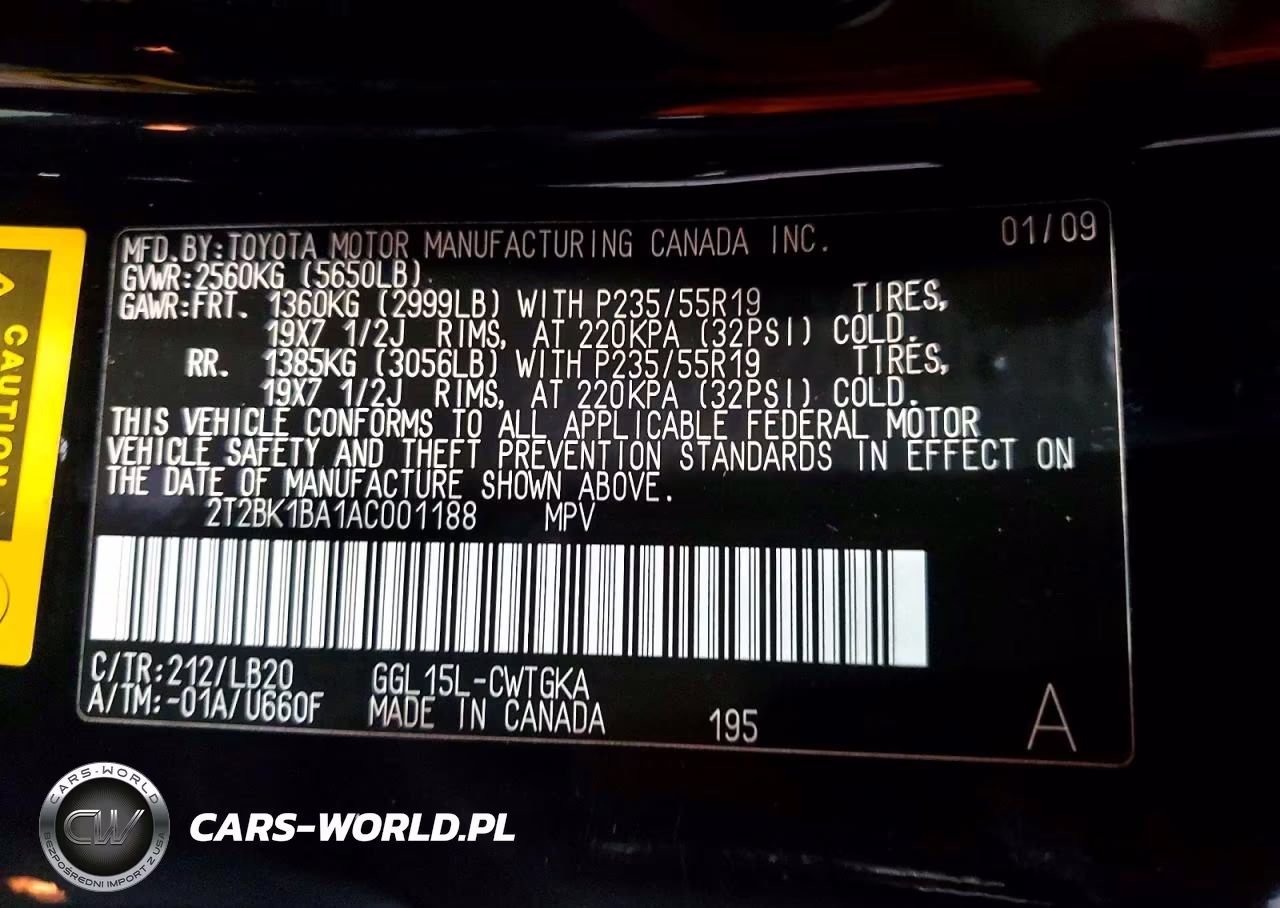 2010 Lexus Rx 350 VIN:2T2BK1BA1AC001188 - 14