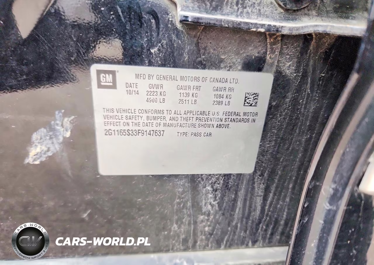 2015 Chevrolet Impala Ltz VIN:2G1165S33F9147637 - 12