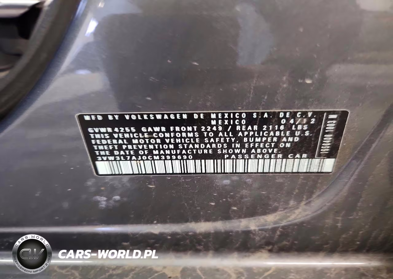 2012 Volkswagen Jetta Tdi VIN:3VW3L7AJ0CM399690 - 12