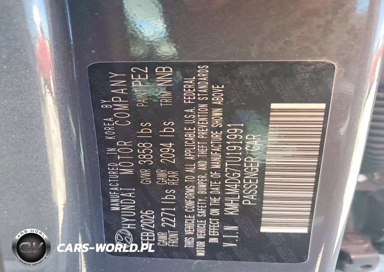2026 Hyundai Elantra Sel Sport VIN:KMHLM4DG7TU191991 - 12