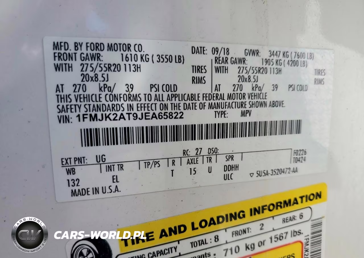 2018 Ford Expedition Max Limited VIN:1FMJK2AT9JEA65822 - 14