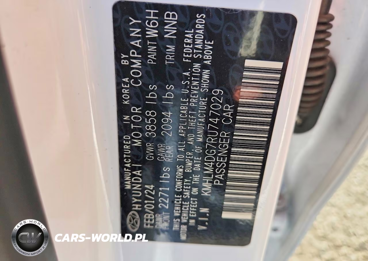 2024 Hyundai Elantra Sel VIN:KMHLM4DG7RU747029 - 12