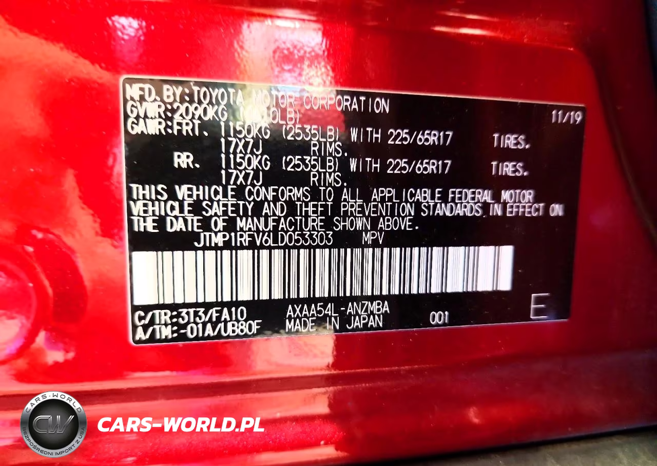 2020 Toyota Rav4 Xle VIN:JTMP1RFV6LD053303 - 12