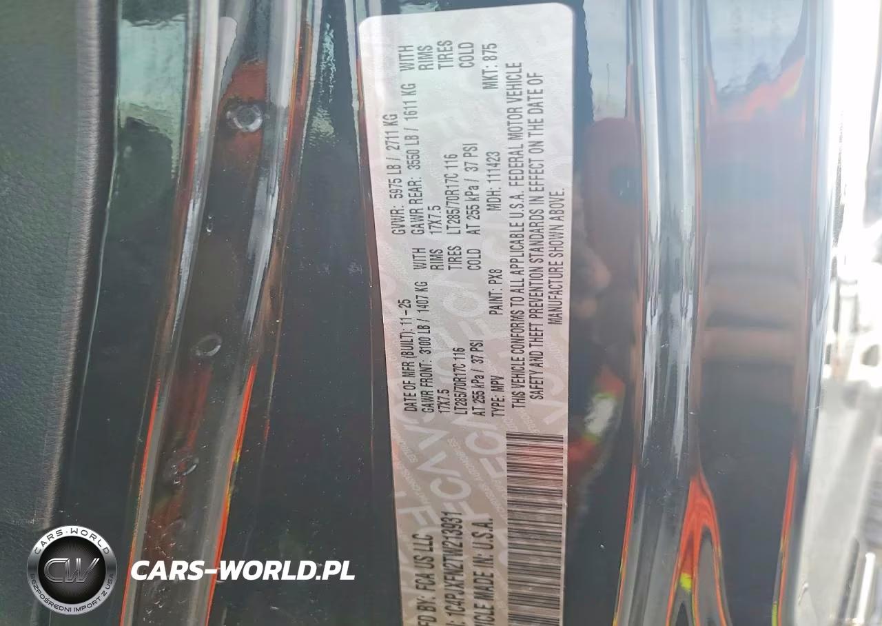 2026 Jeep Wrangler Rubicon VIN:1C4PJXFN2TW213931 - 12
