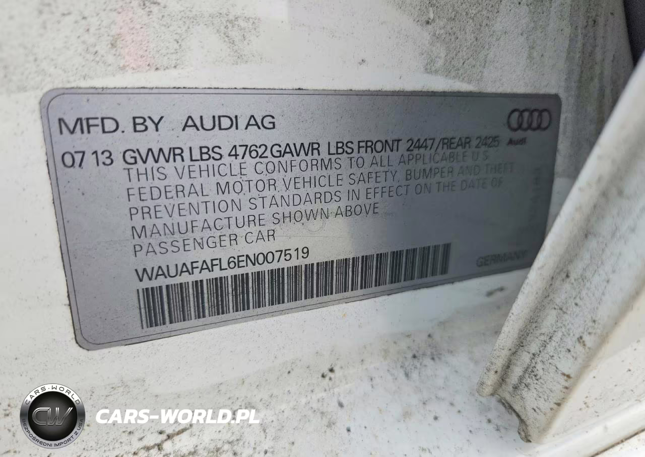 2014 Audi A4 Premium VIN:WAUAFAFL6EN007519 - 12
