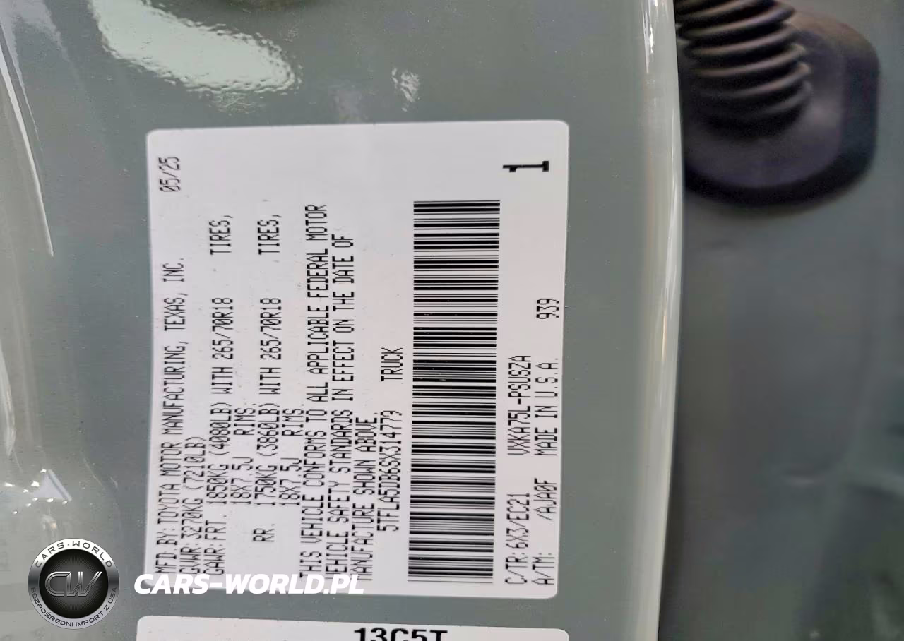 2025 Toyota Tundra Sr5 VIN:5TFLA5DB6SX314779 - 12
