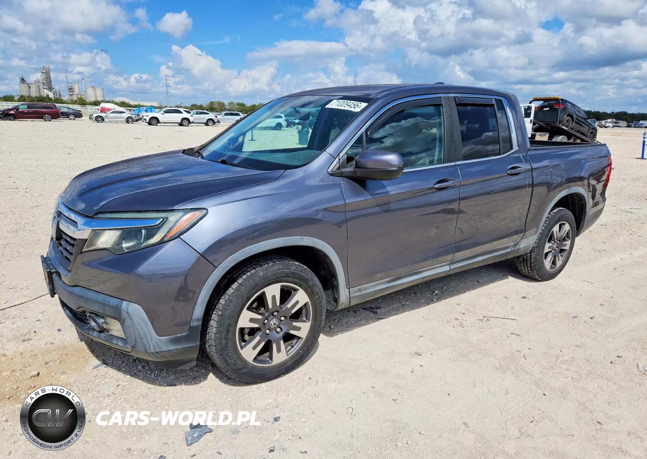 2017 Honda Ridgeline Rtl VIN:5FPYK3F57HB033437 - 1