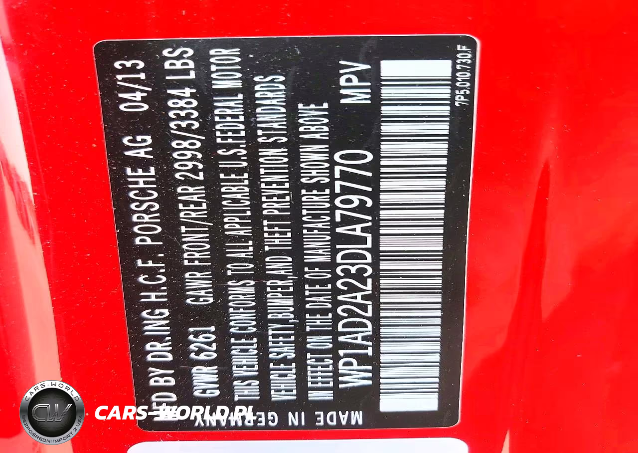 2013 Porsche Cayenne Gts VIN:WP1AD2A23DLA79770 - 13