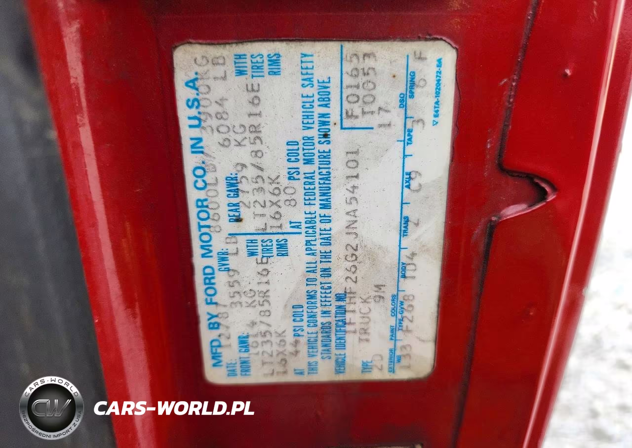 1988 Ford F250 VIN:1FTHF26G2JNA54101 - 12