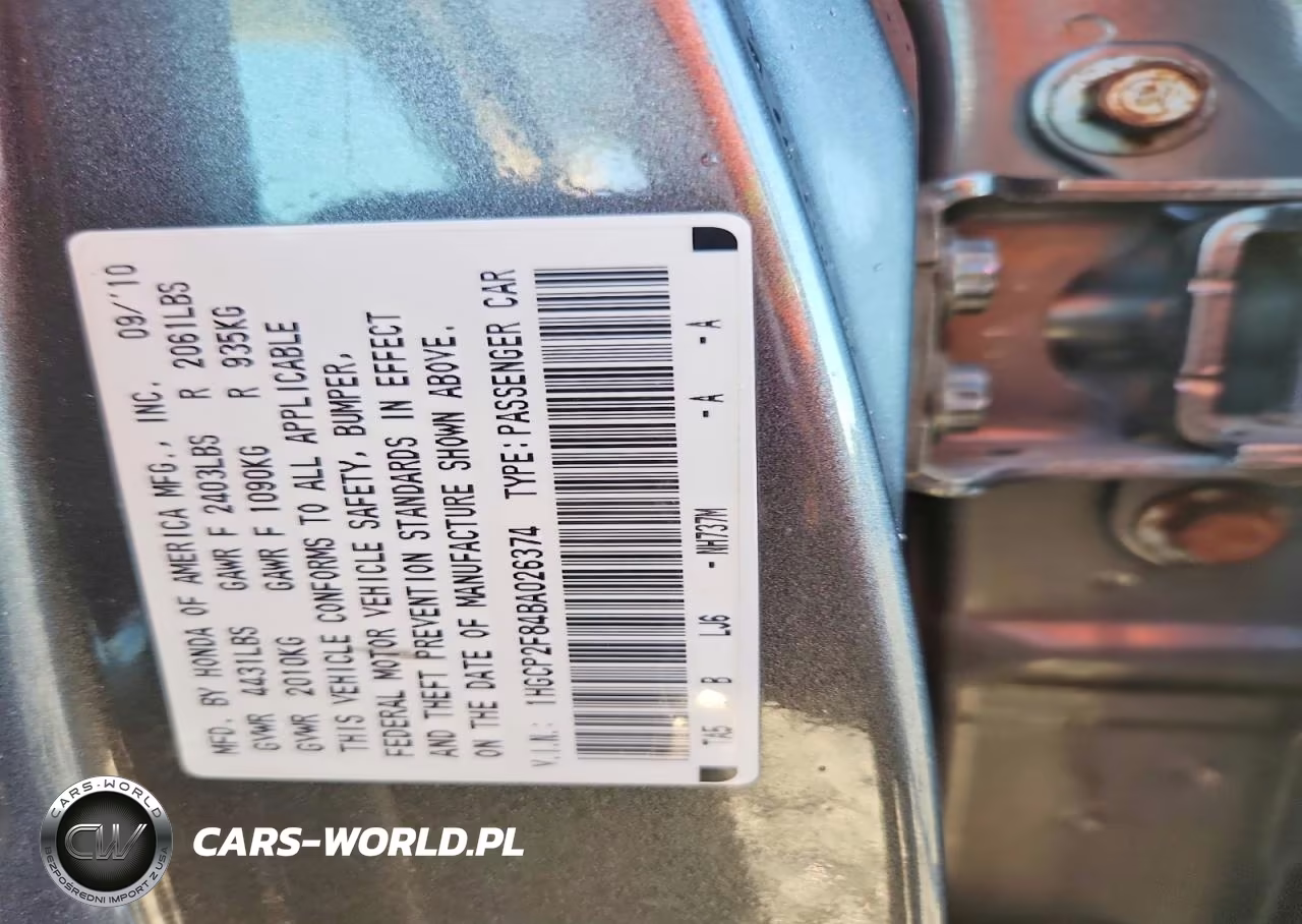 2011 Honda Accord Exl VIN:1HGCP2F84BA026374 - 13