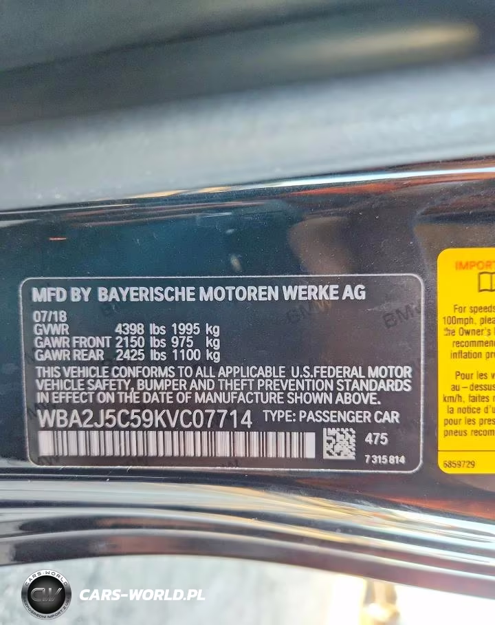 2019 BMW M240I VIN:WBA2J5C59KVC07714 - 12