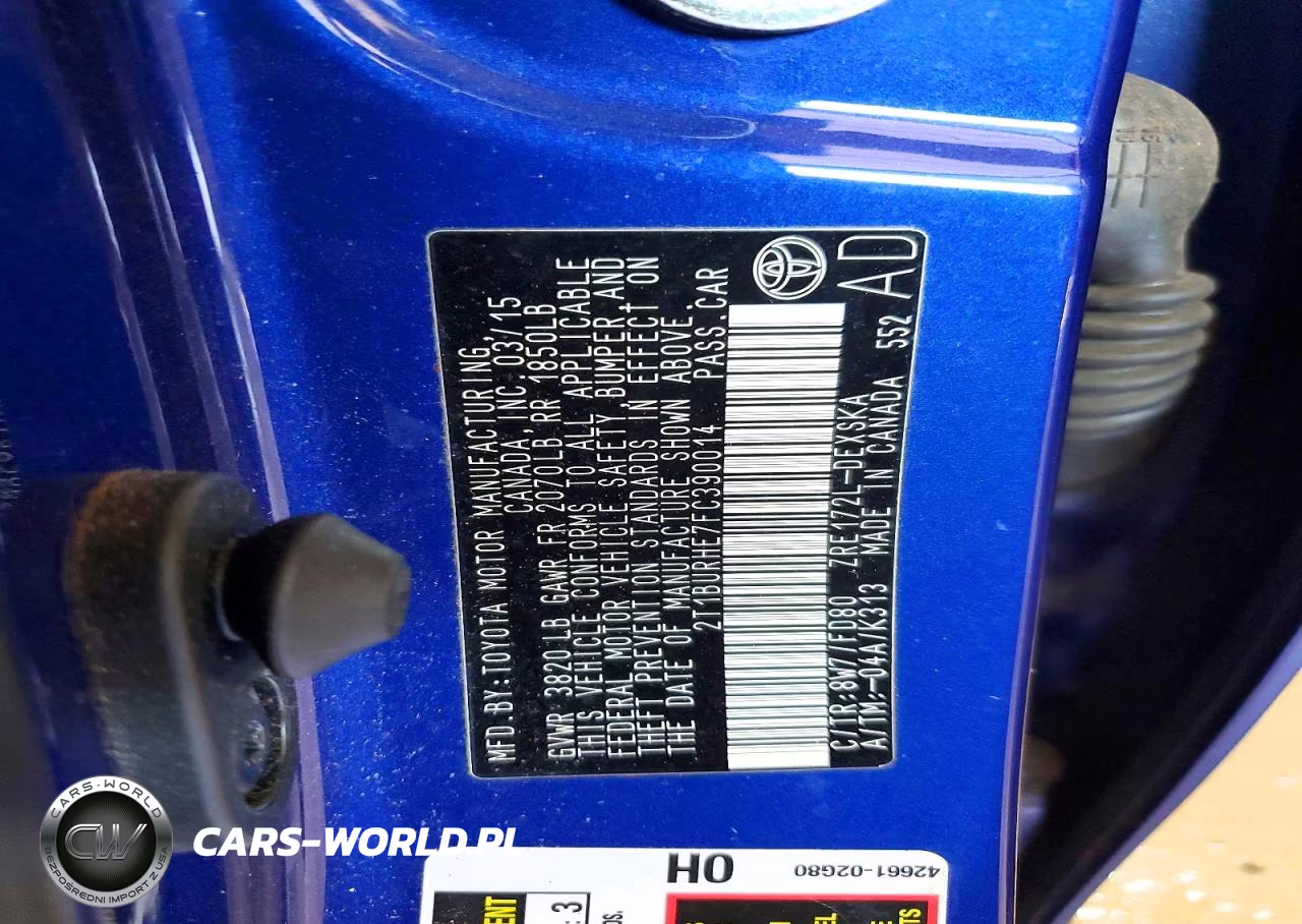 2015 Toyota Corolla S Plus VIN:2T1BURHE7FC390014 - 12