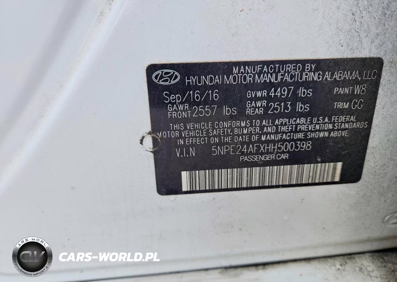 2017 Hyundai Sonata Se VIN:5NPE24AFXHH500398 - 12