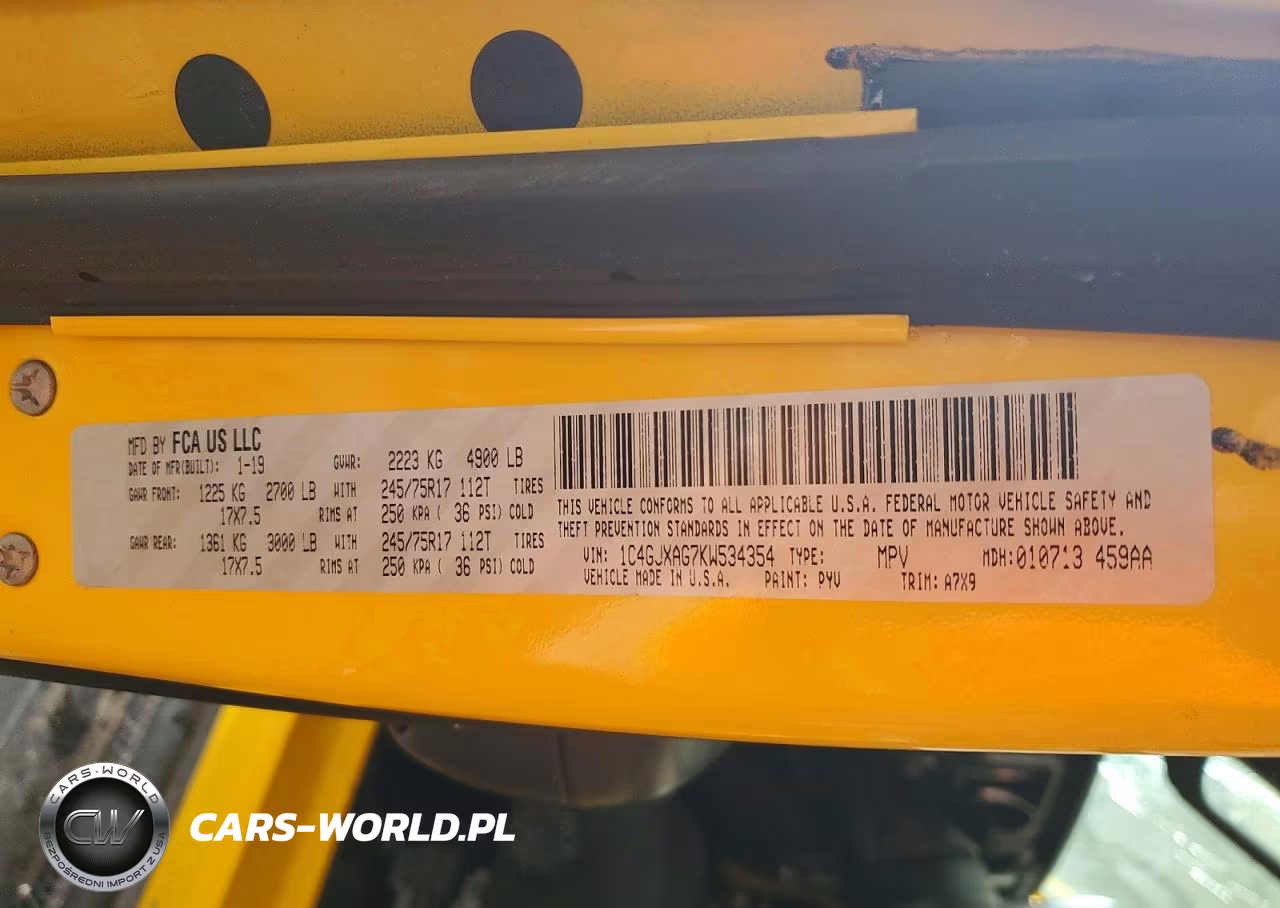 2019 Jeep Wrangler Sport VIN:1C4GJXAG7KW534354 - 14