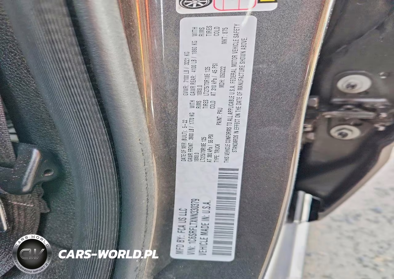 2022 Ram 1500 Rebel VIN:1C6SRFLTXNN330379 - 12