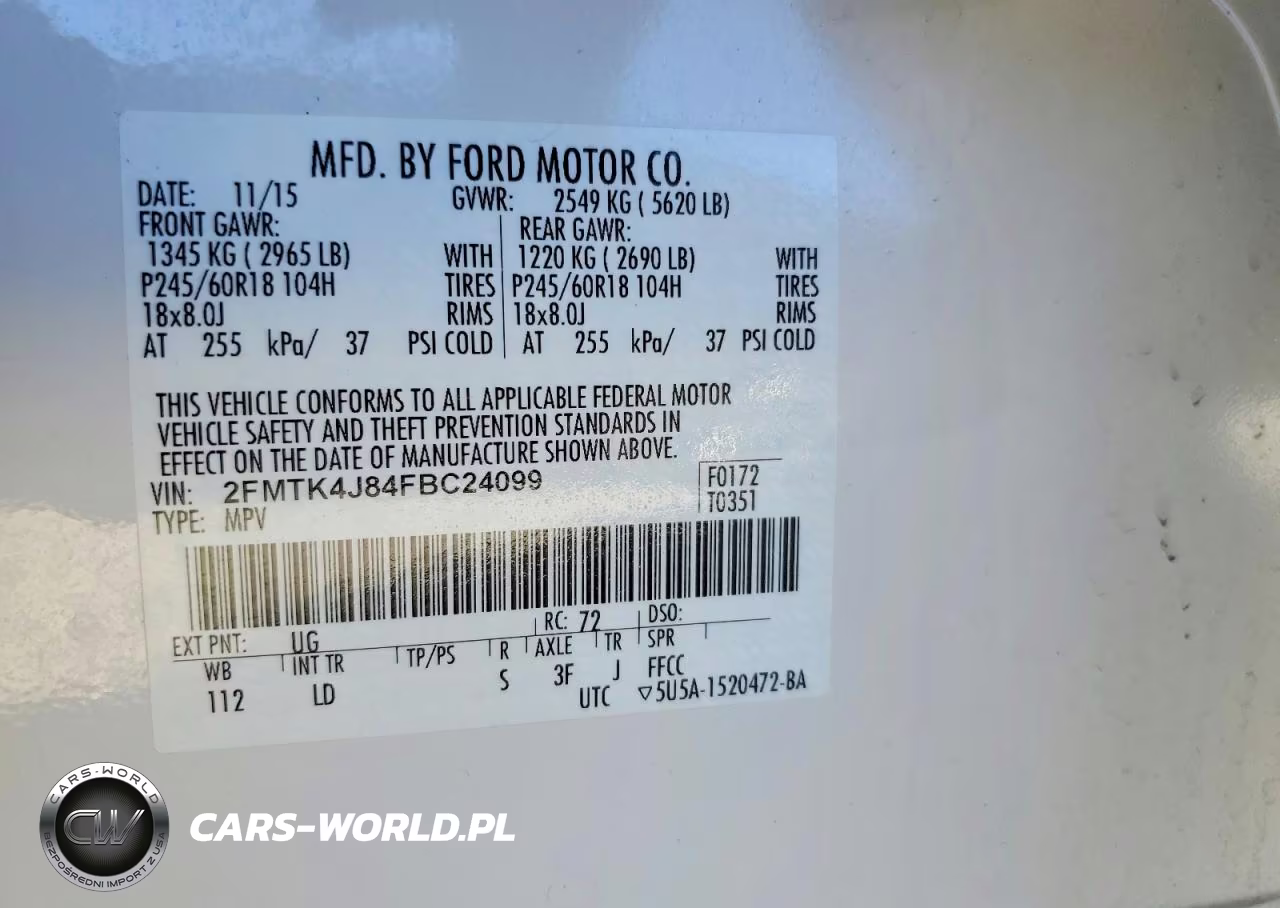 2015 Ford Edge Sel VIN:2FMTK4J84FBC24099 - 13