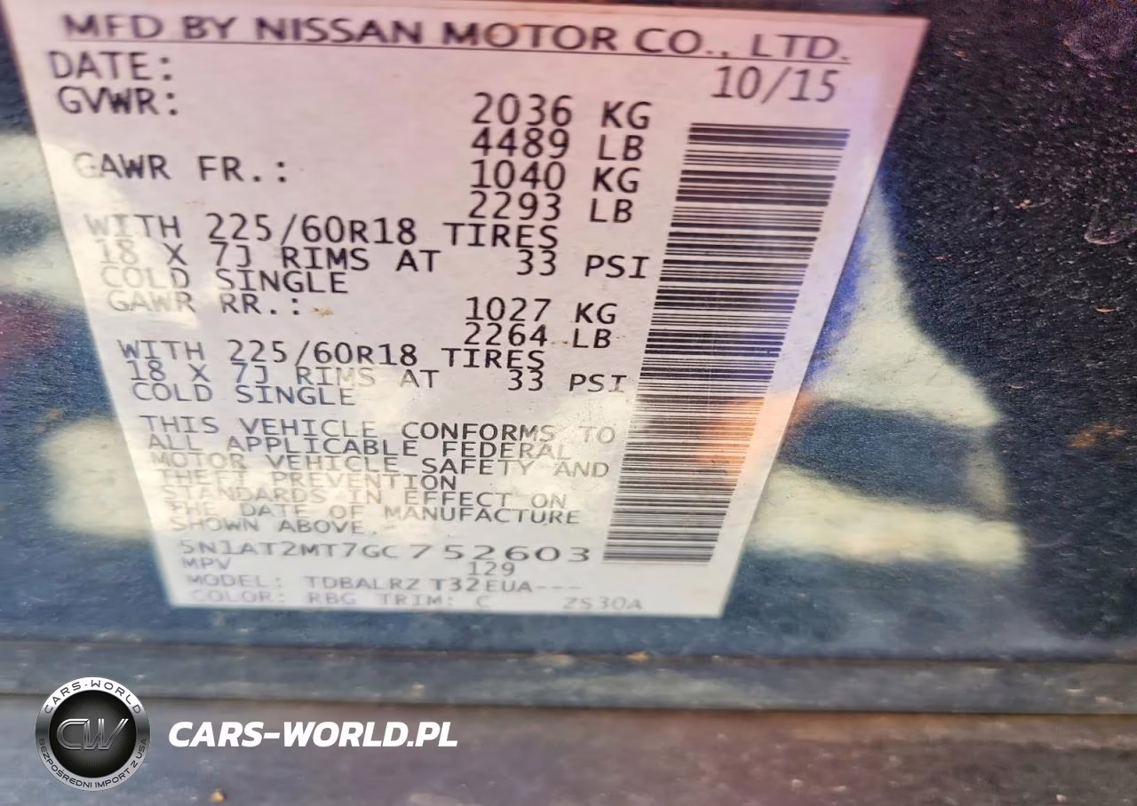 2016 Nissan Rogue Sl VIN:5N1AT2MT7GC752603 - 13