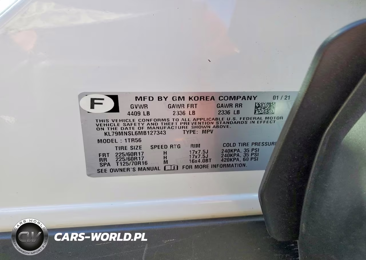 2021 Chevrolet Trailblazer Ls VIN:KL79MNSL6MB127343 - 13
