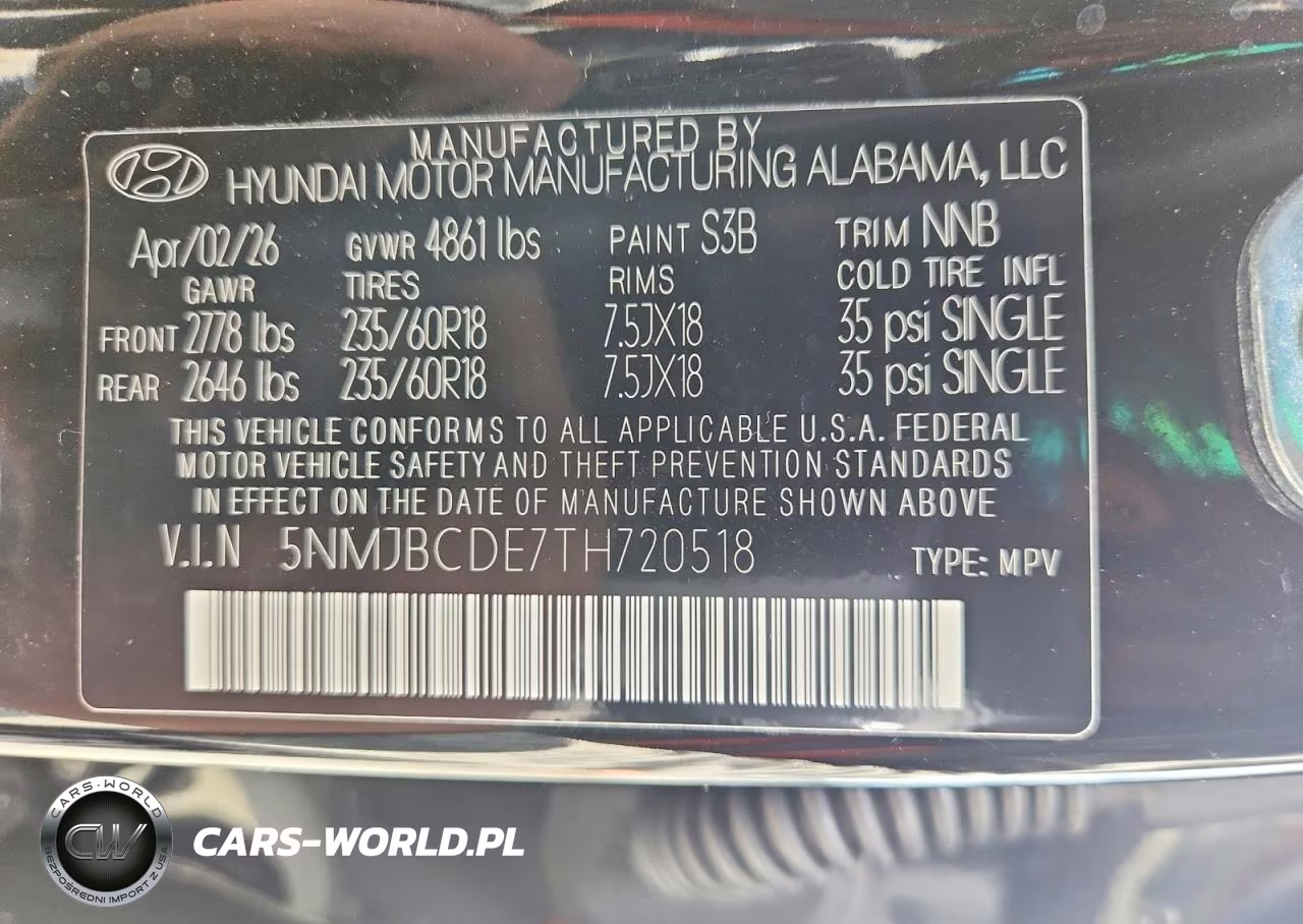 2026 Hyundai Tucson Sel VIN:5NMJBCDE7TH720518 - 13