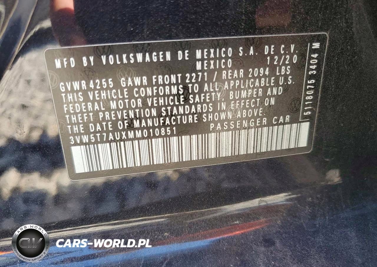 2021 Volkswagen Gti S VIN:3VW5T7AUXMM010851 - 14
