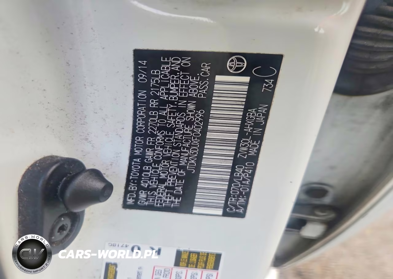 2015 Toyota Prius Five VIN:JTDKN3DUXF0402996 - 13
