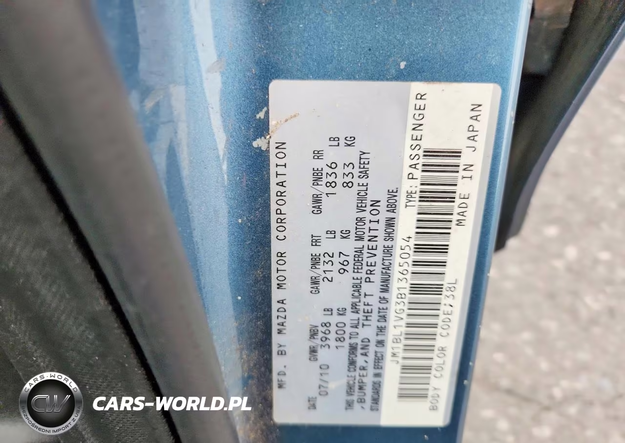 2011 Mazda 3 I VIN:JM1BL1VG3B1365054 - 12