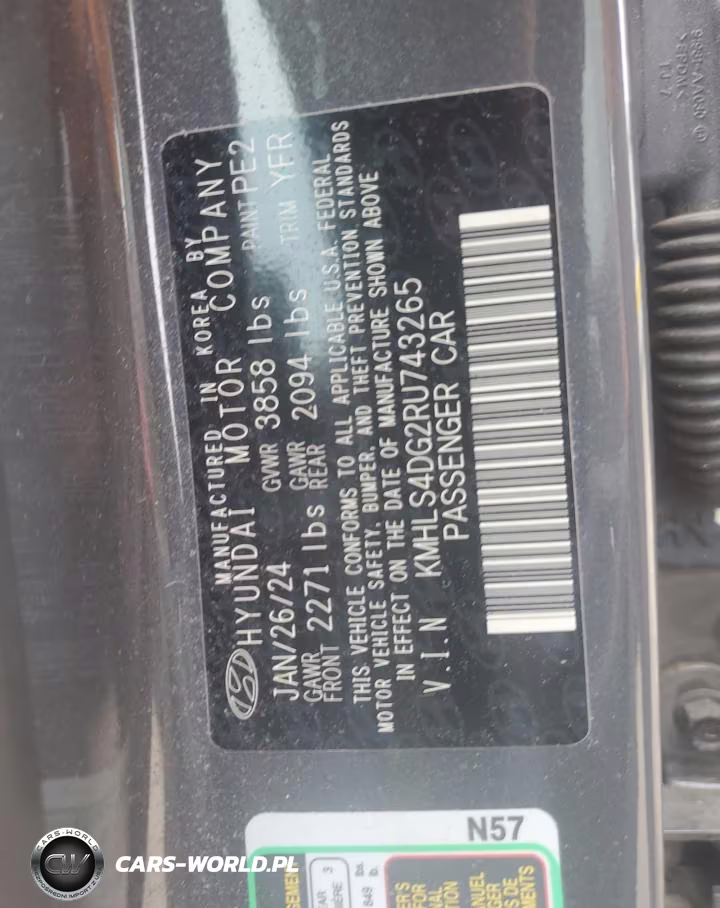 2024 Hyundai Elantra Sel VIN:KMHLS4DG2RU743265 - 12
