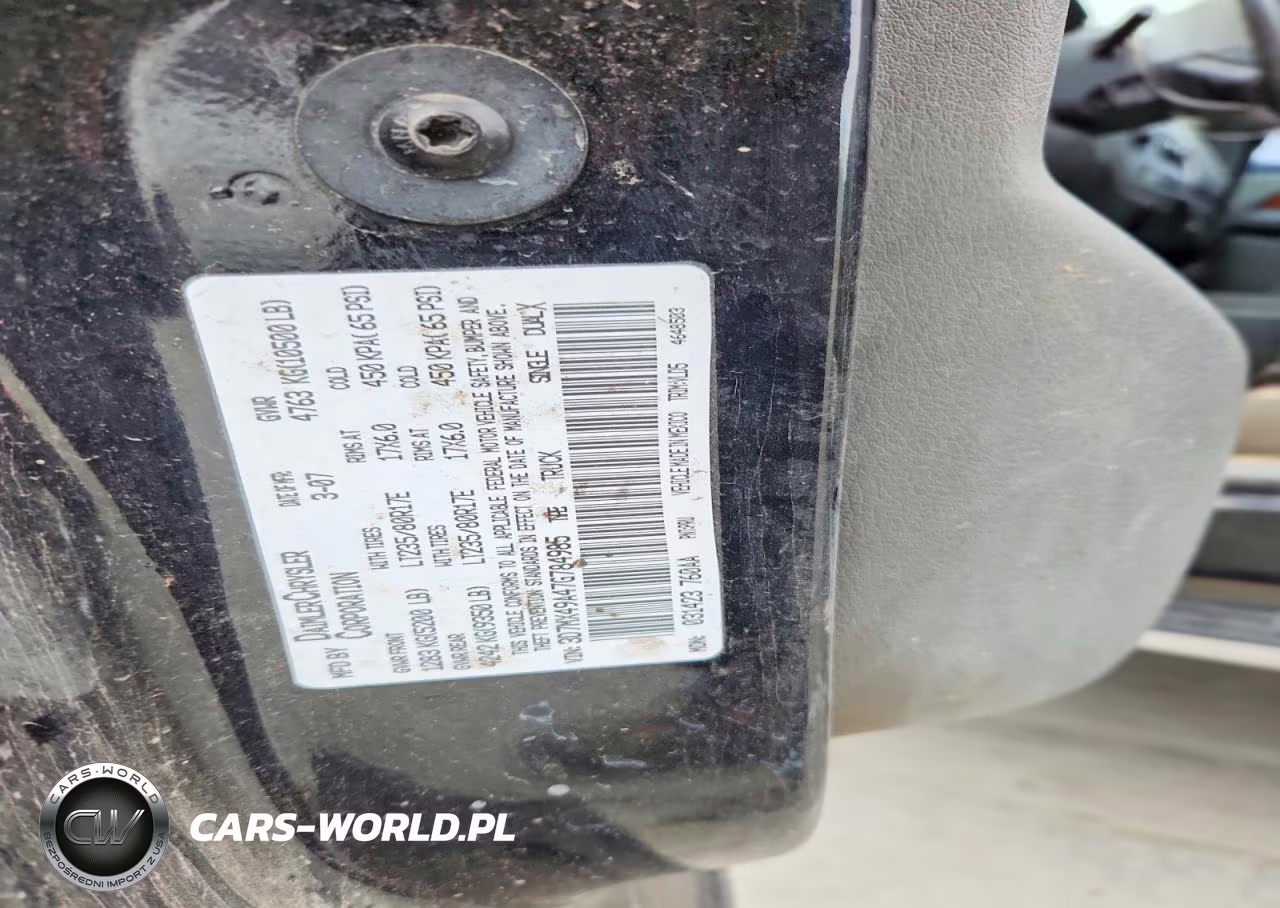2007 Dodge Ram 3500 VIN:3D7MX49A47G784985 - 12