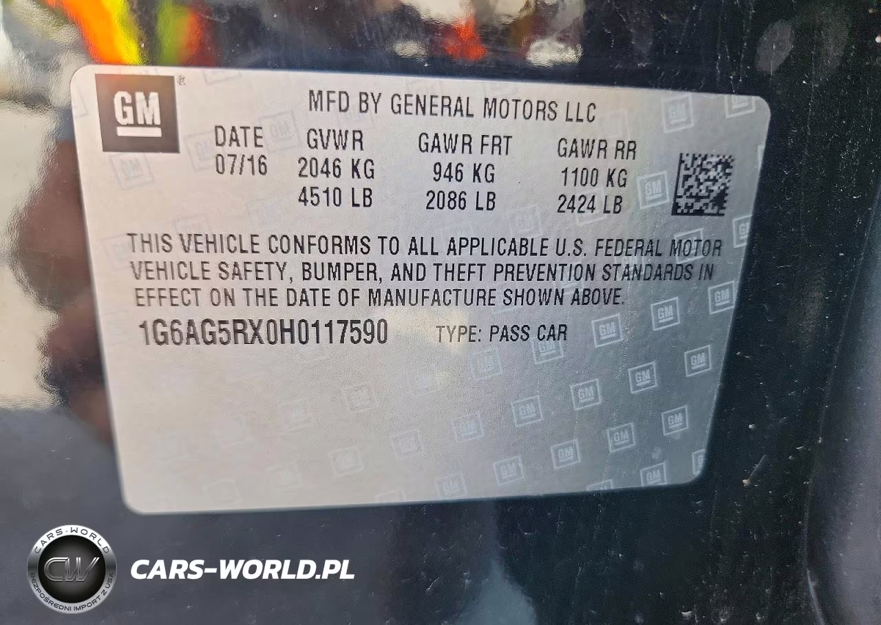 2017 Cadillac Ats VIN:1G6AG5RX0H0117590 - 12