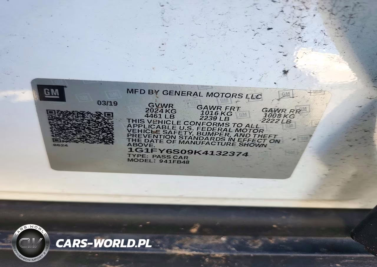 2019 Chevrolet Bolt Ev Lt VIN:1G1FY6S09K4132374 - 13