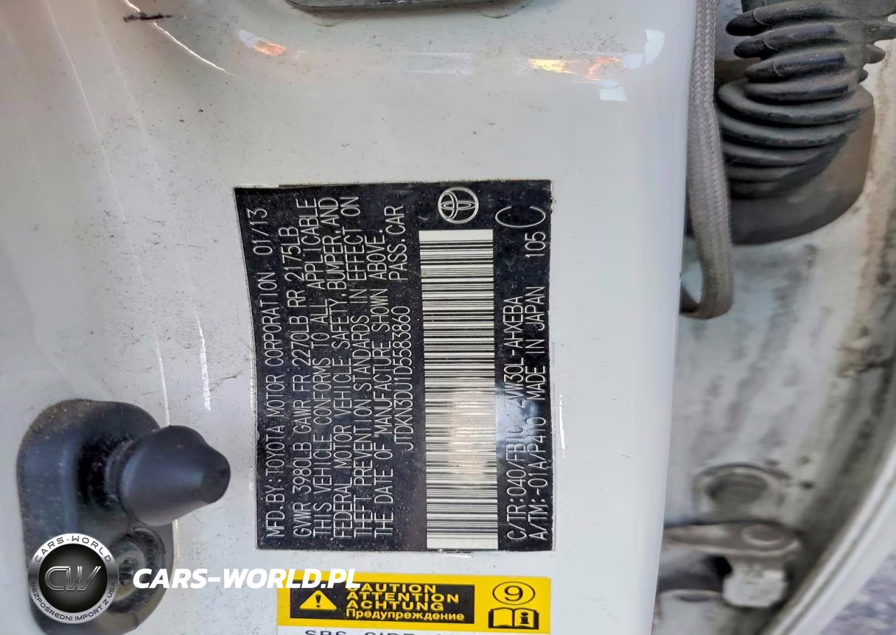 2013 Toyota Prius Two VIN:JTDKN3DU1D5583860 - 12
