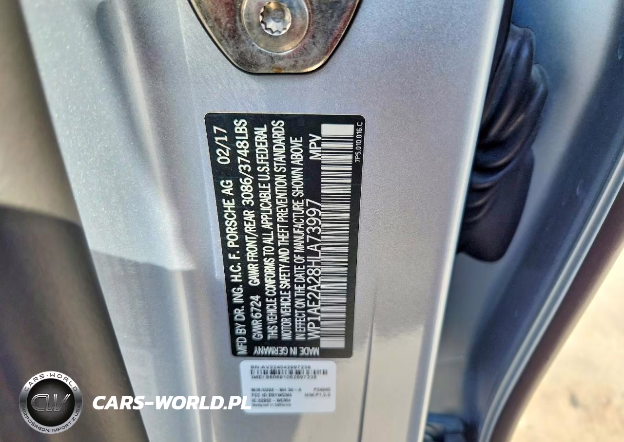 2017 Porsche Cayenne Se Hybrid Platinum VIN:WP1AE2A28HLA73997 - 13