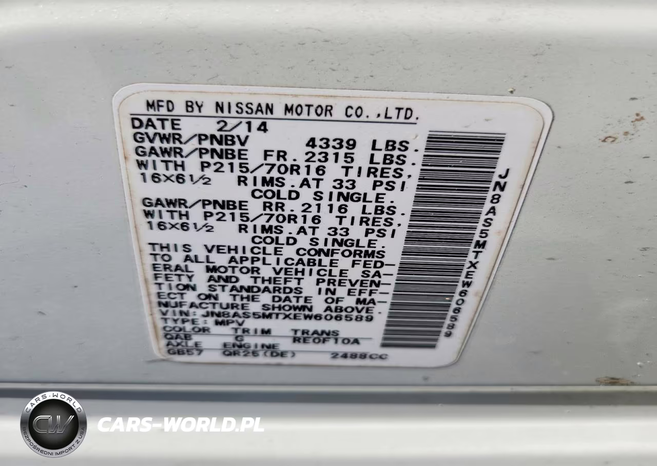 2014 Nissan Rogue Select S VIN:JN8AS5MTXEW606589 - 13