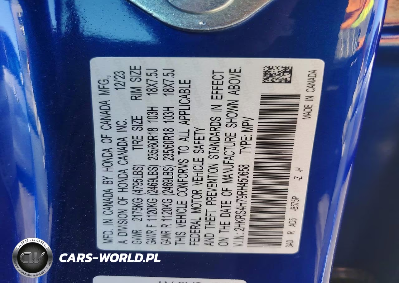 2024 Honda Cr-V Exl VIN:2HKRS4H79RH450658 - 13