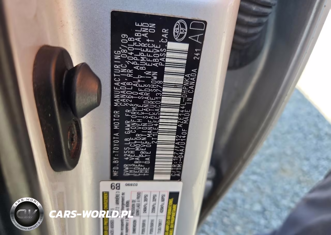 2010 Toyota Corolla Matrix S VIN:2T1LE4EE5AC013778 - 12