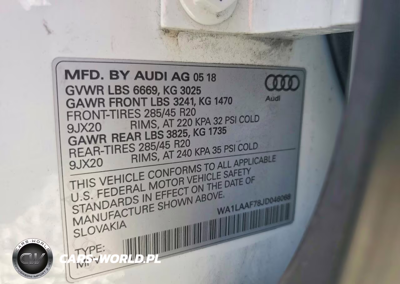 2018 Audi Q7 Premium Plus VIN:WA1LAAF78JD046068 - 13