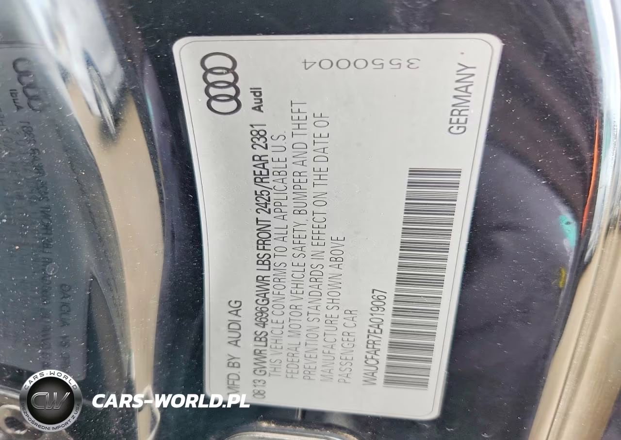 2014 Audi A5 Premium VIN:WAUCFAFR7EA019067 - 12