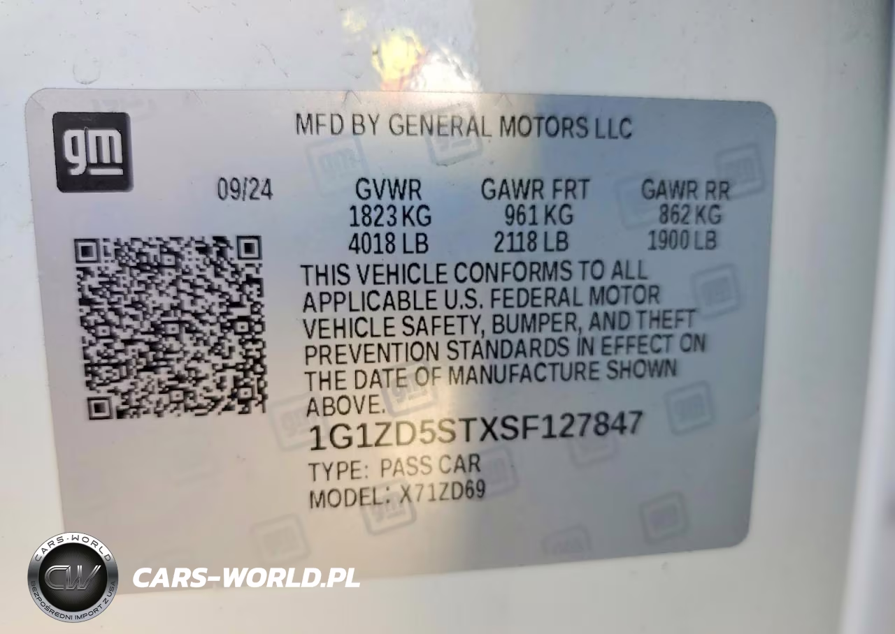 2025 Chevrolet Malibu Lt VIN:1G1ZD5STXSF127847 - 12