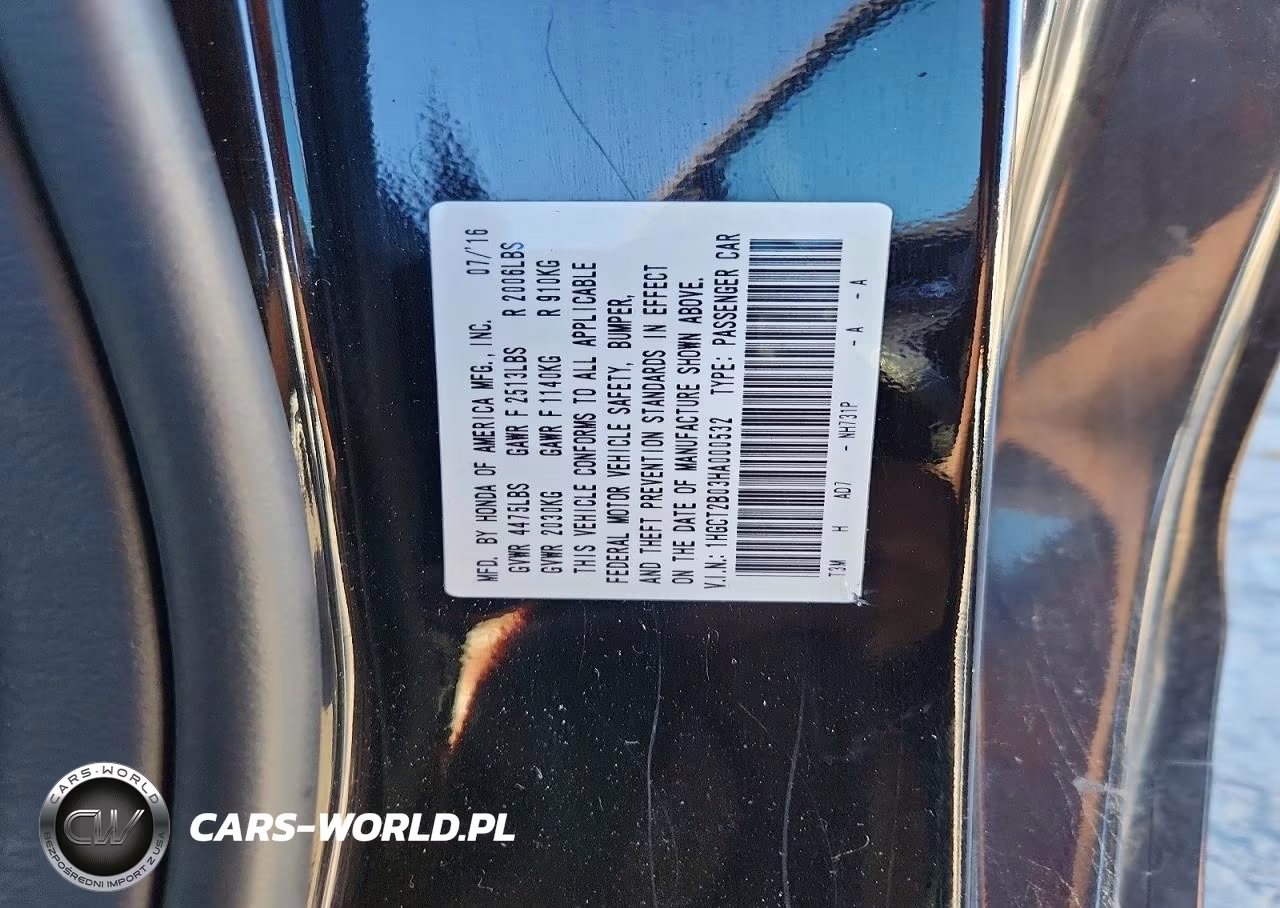 2017 Honda Accord Touring VIN:1HGCT2B03HA000532 - 12
