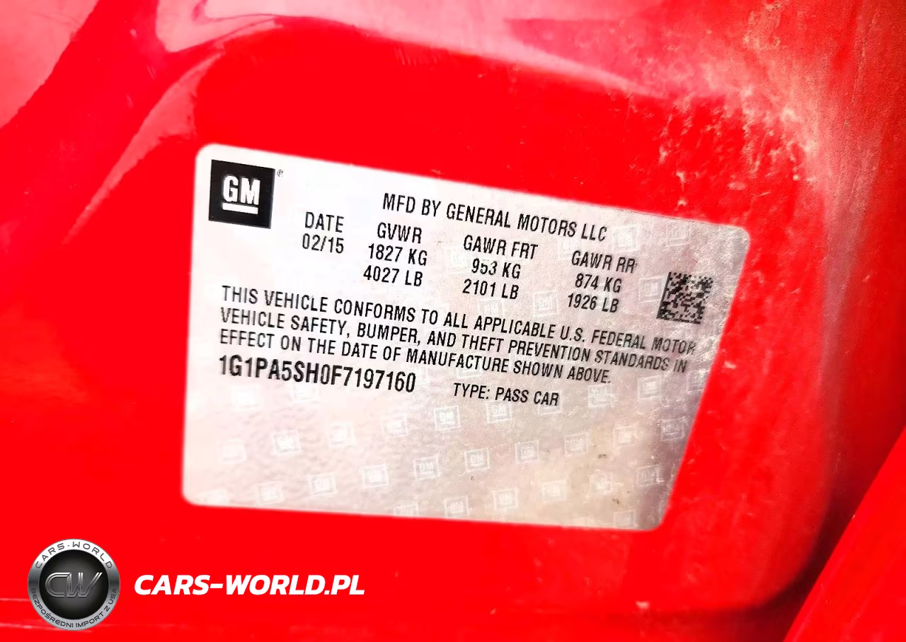 2015 Chevrolet Cruze VIN:1G1PA5SH0F7197160 - 13