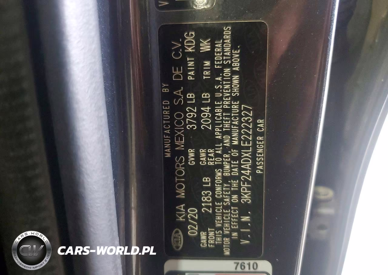 2020 Kia Forte Lxs VIN:3KPF24ADXLE222327 - 12