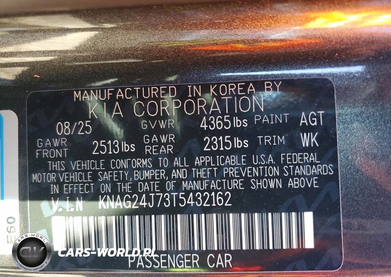 2026 Kia K5 Lxs VIN:KNAG24J73T5432162 - 12