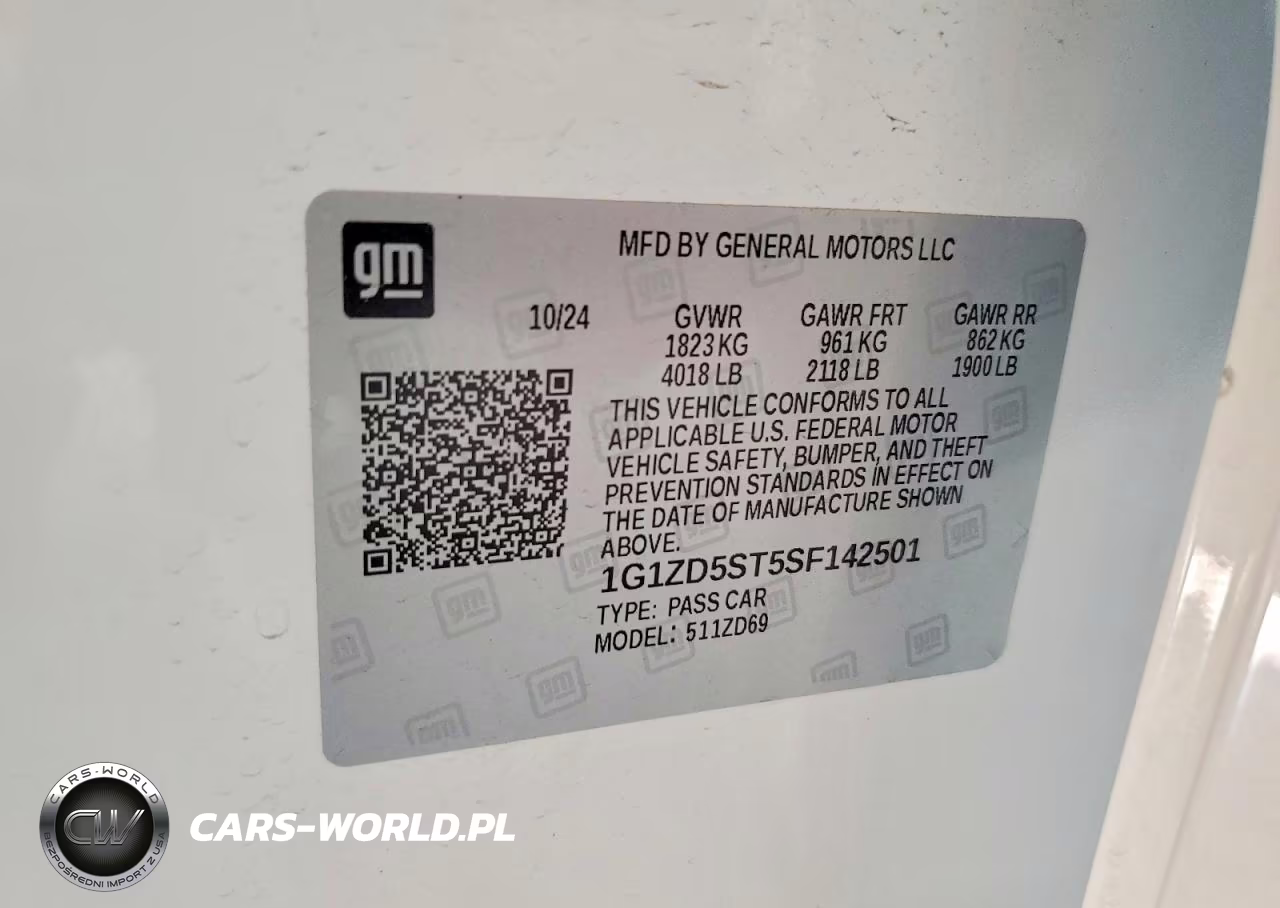 2025 Chevrolet Malibu Lt VIN:1G1ZD5ST5SF142501 - 13