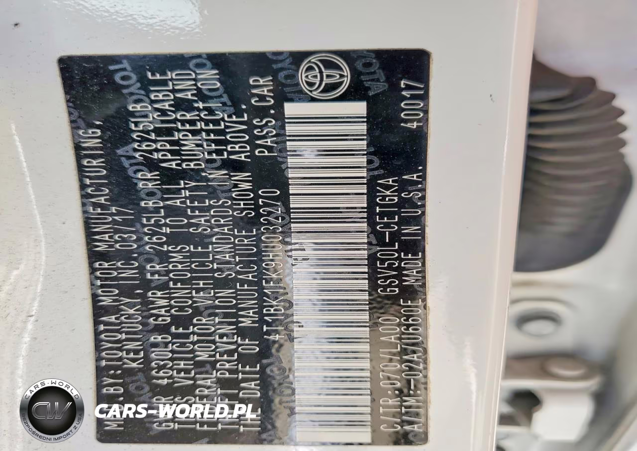 2017 Toyota Camry Xle V6 VIN:4T1BK1FK9HU032270 - 12
