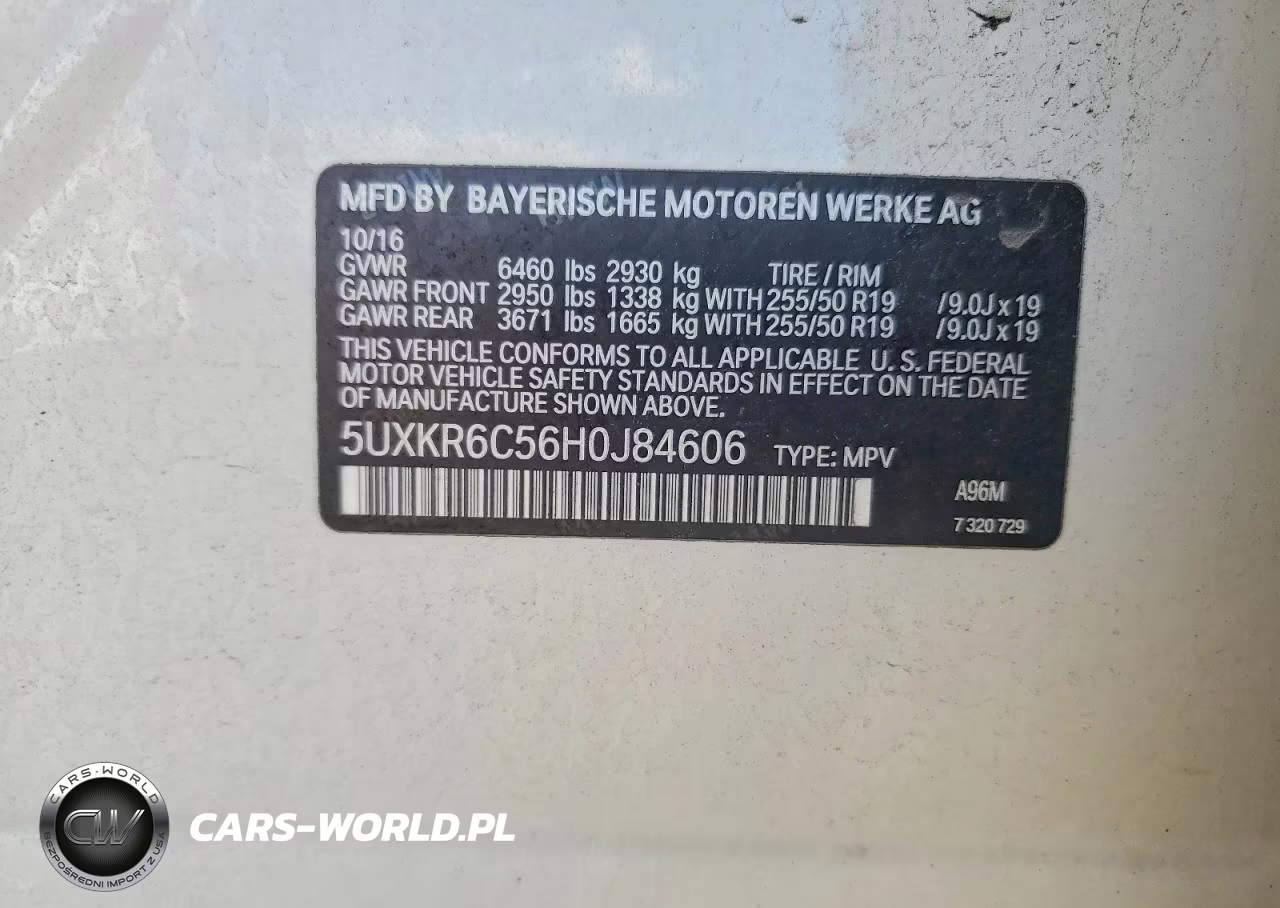 2017 BMW X5 xDrive50I VIN:5UXKR6C56H0J84606 - 13