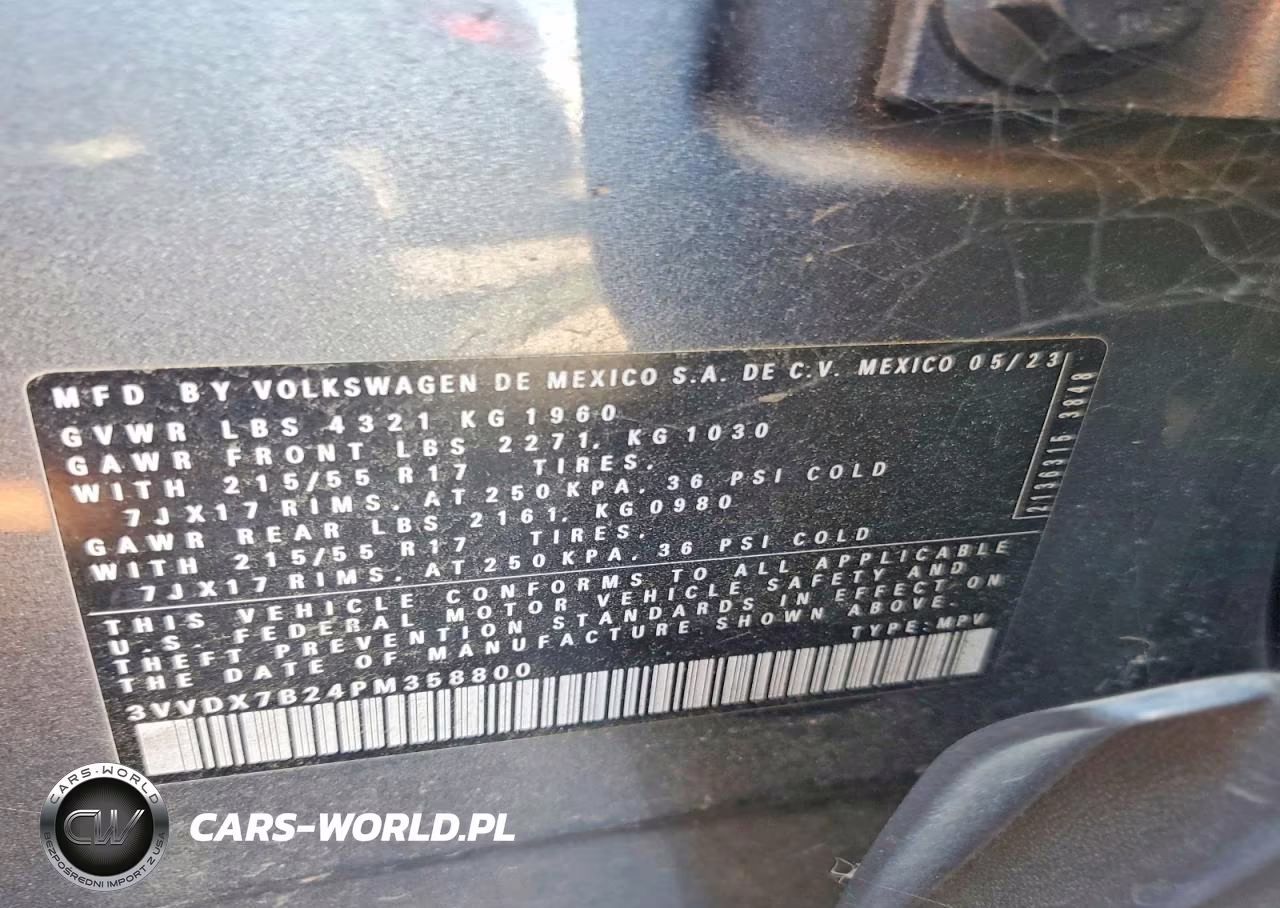 2023 Volkswagen Taos S VIN:3VVDX7B24PM358800 - 13