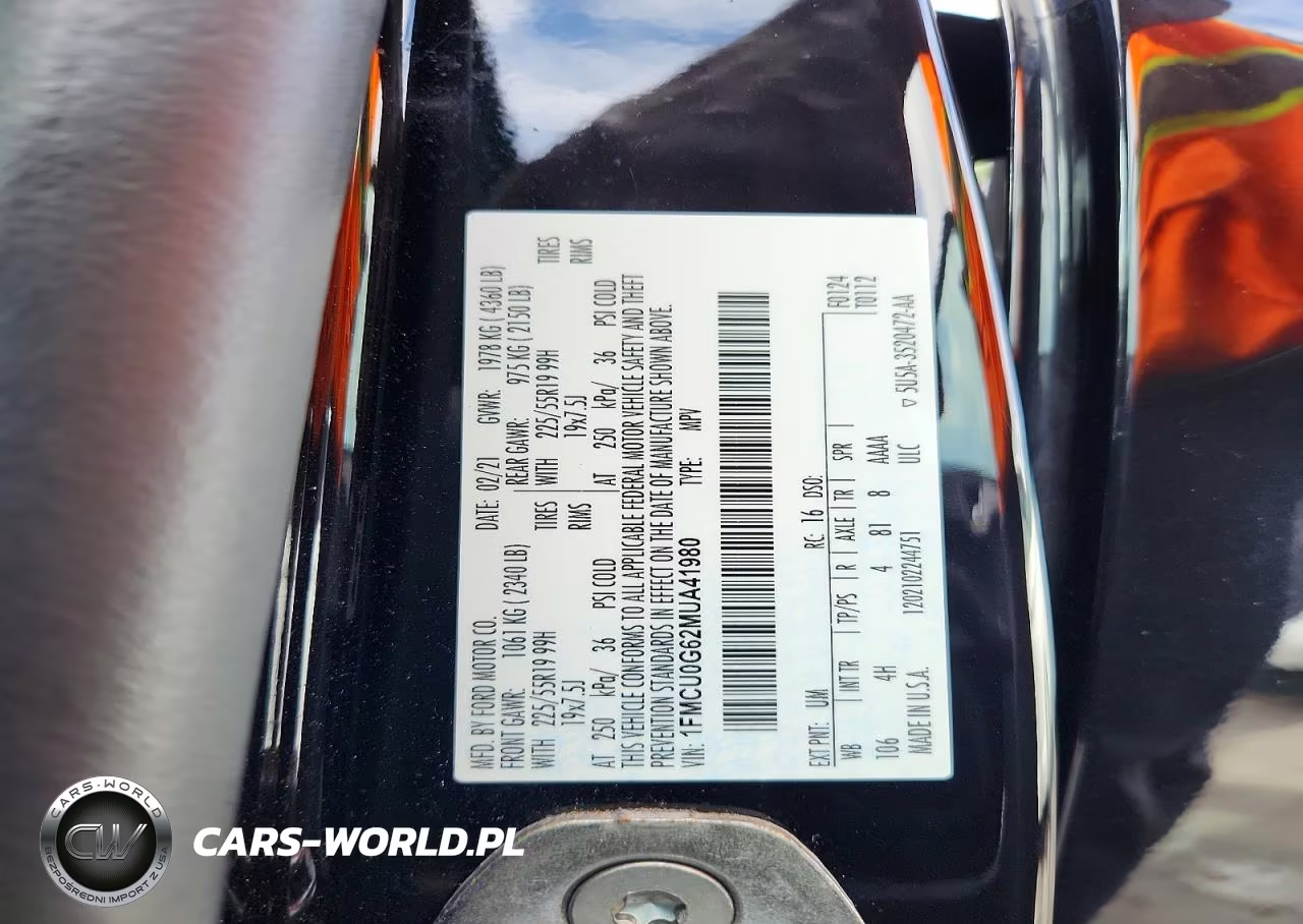 2021 Ford Escape Se VIN:1FMCU0G62MUA41980 - 14