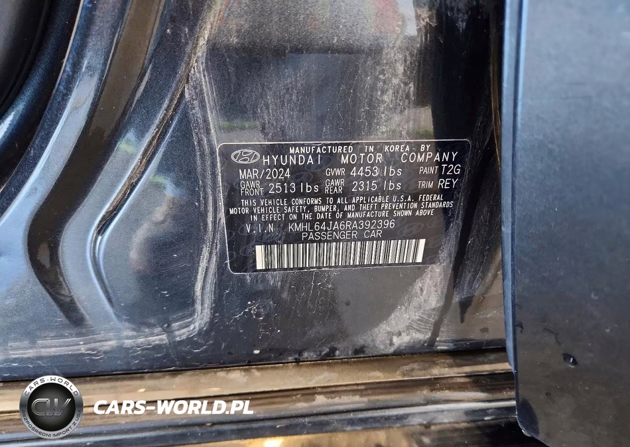 2024 Hyundai Sonata Sel VIN:KMHL64JA6RA392396 - 12