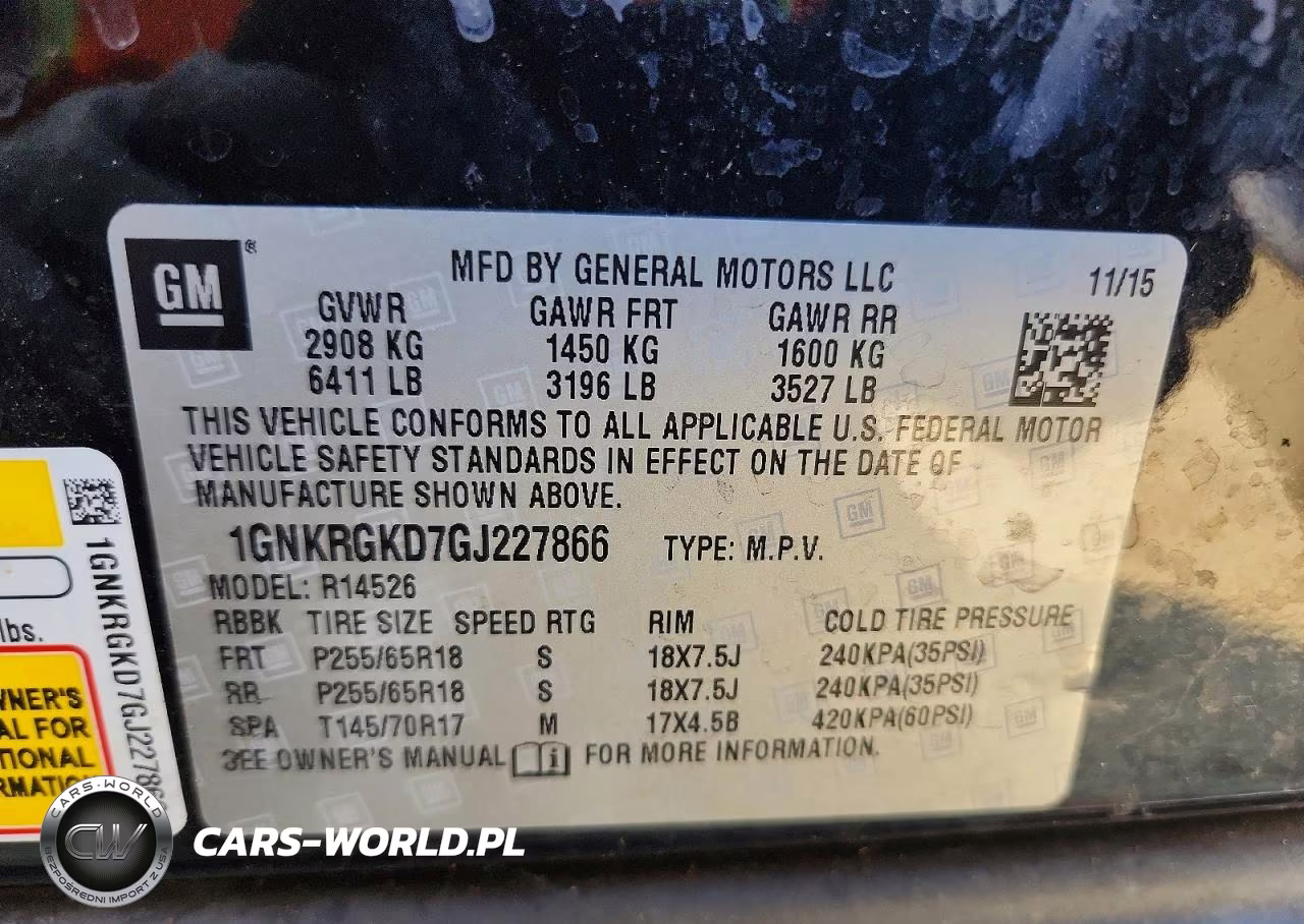 2016 Chevrolet Traverse Lt VIN:1GNKRGKD7GJ227866 - 13